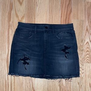 Express black jean skirt- only worn a couple times